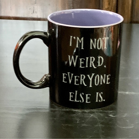 I’m Not Weird, Everyone Else Is Wednesday Adams 20oz Ceramic Mug - Picture 6 of 10